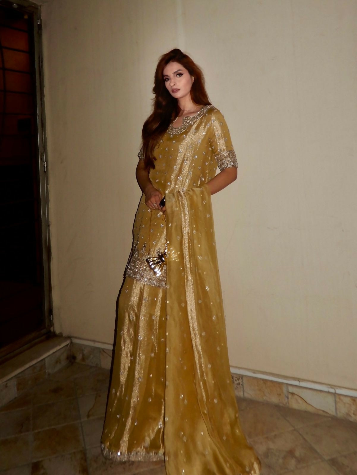 Designer GMY Silk Kurti Plazzo & Dupatta Set