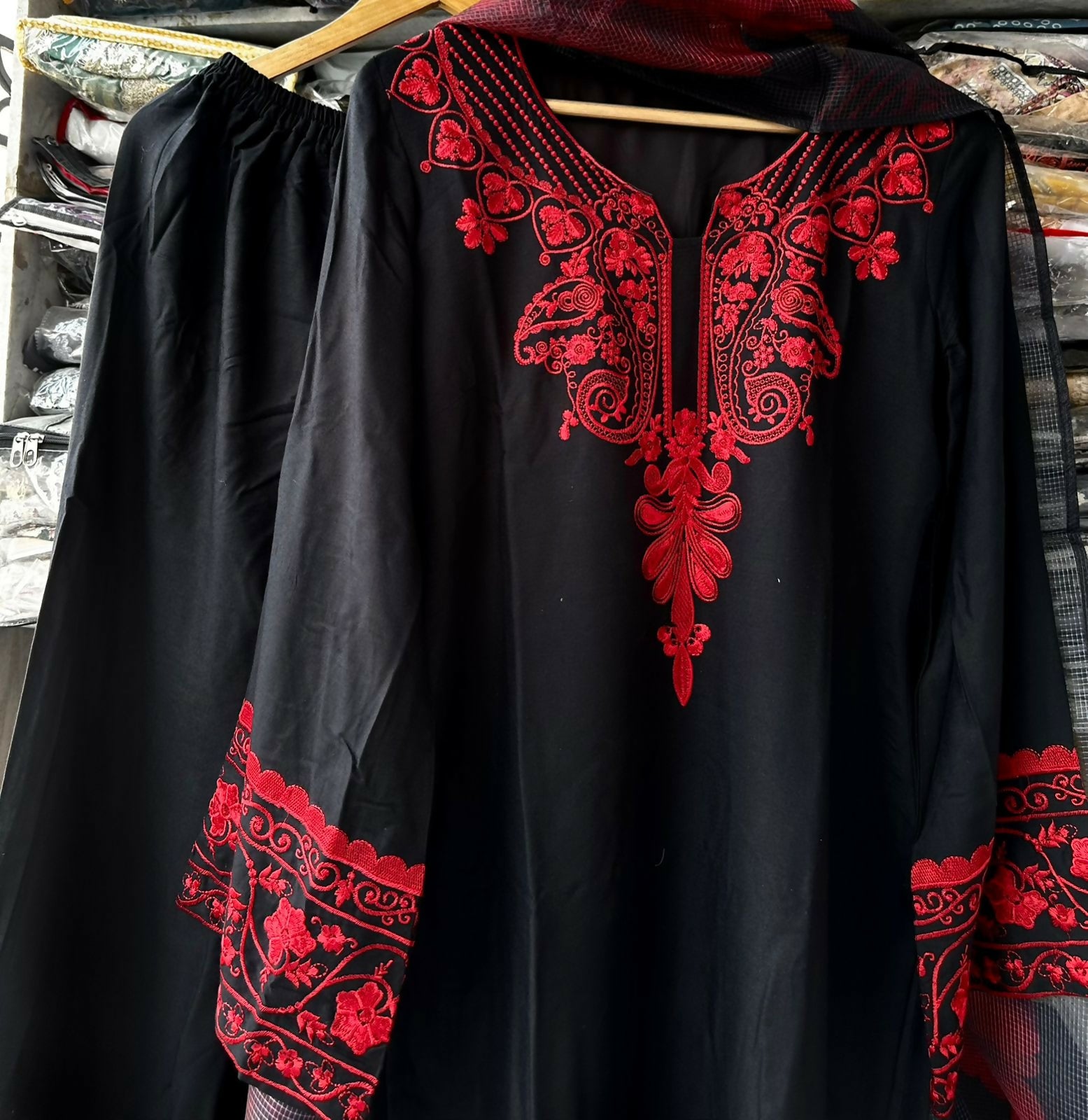 Designer Top Sharara & Dupatta Set