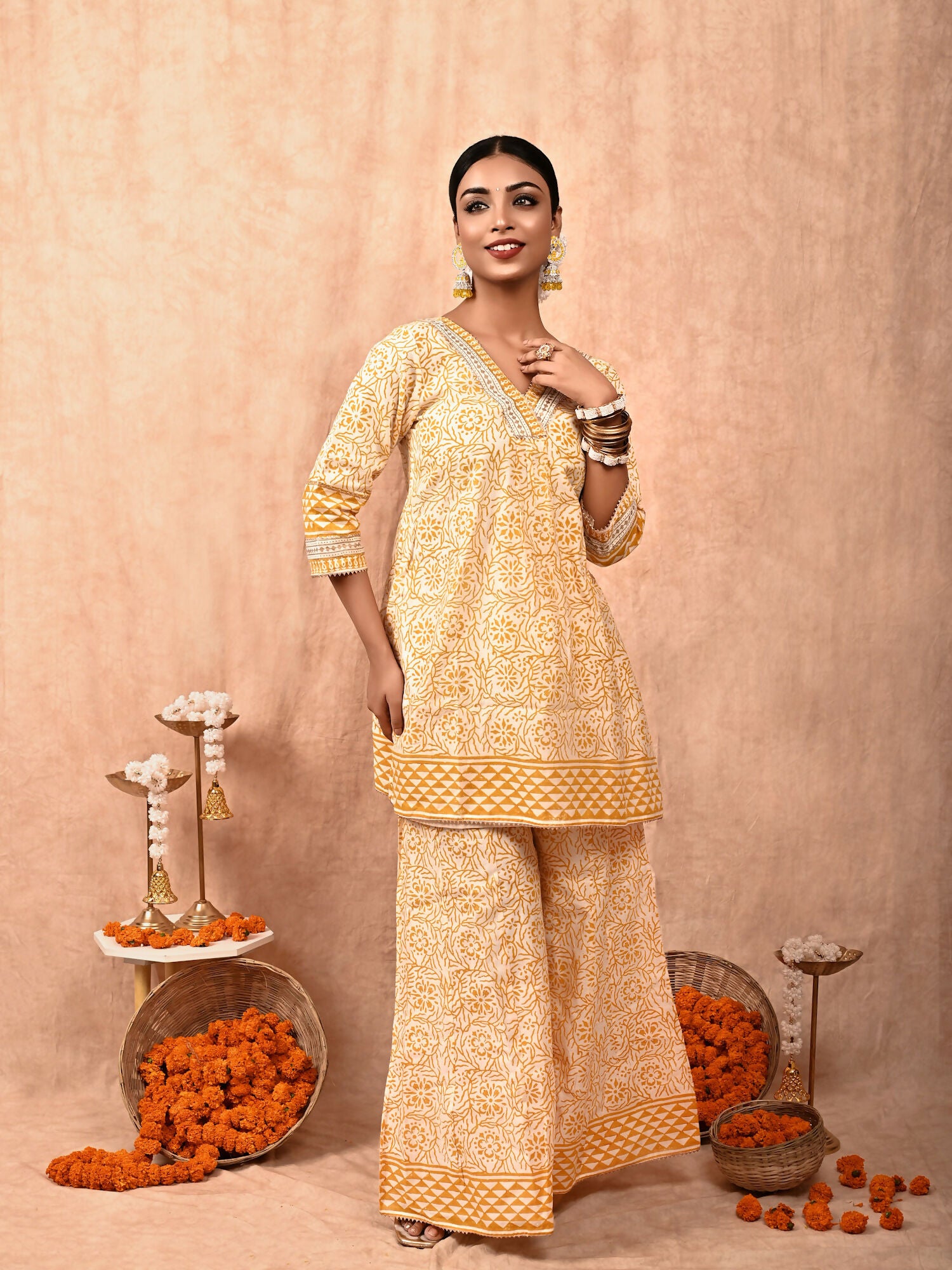 Zeenat Chanderi Silk Kurta Set of 2