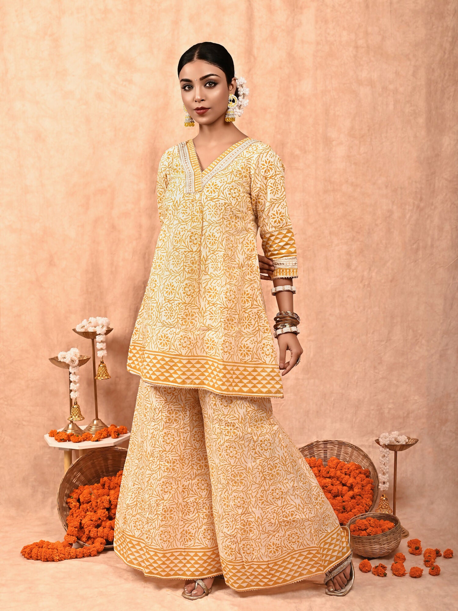 Zeenat Chanderi Silk Kurta Set of 2