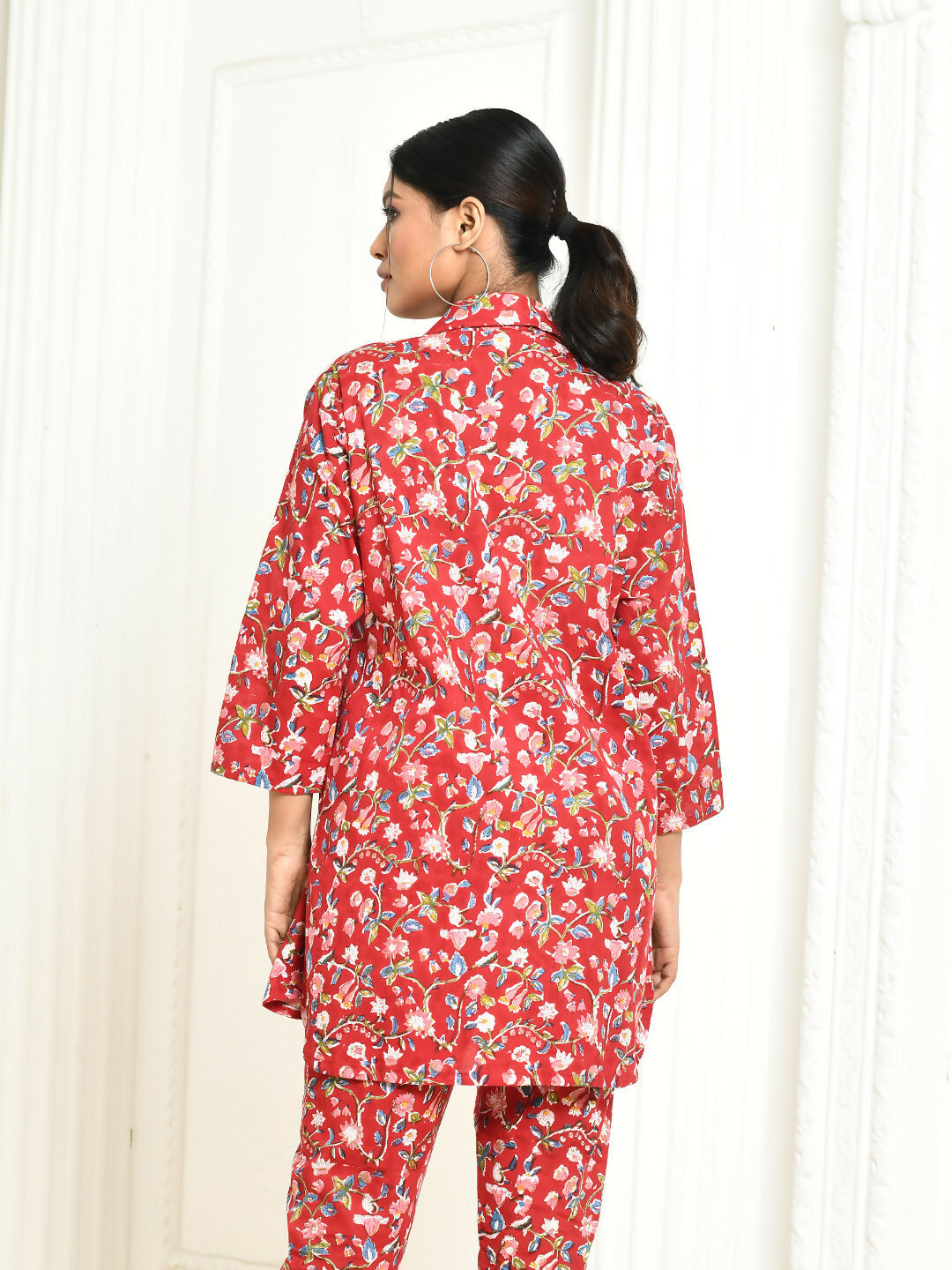 Aesica Handprinted Women's Cotton Shirt